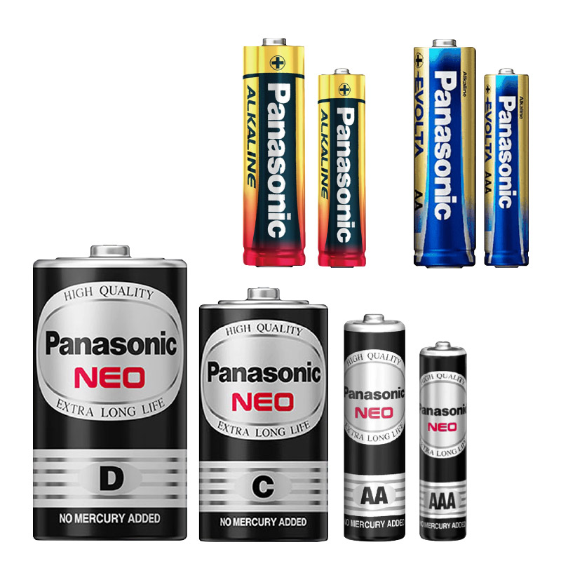 【Panasonic 國際牌】碳鋅 鹼性 1.5V  1號 2號 3號 4號電池 4入 60入