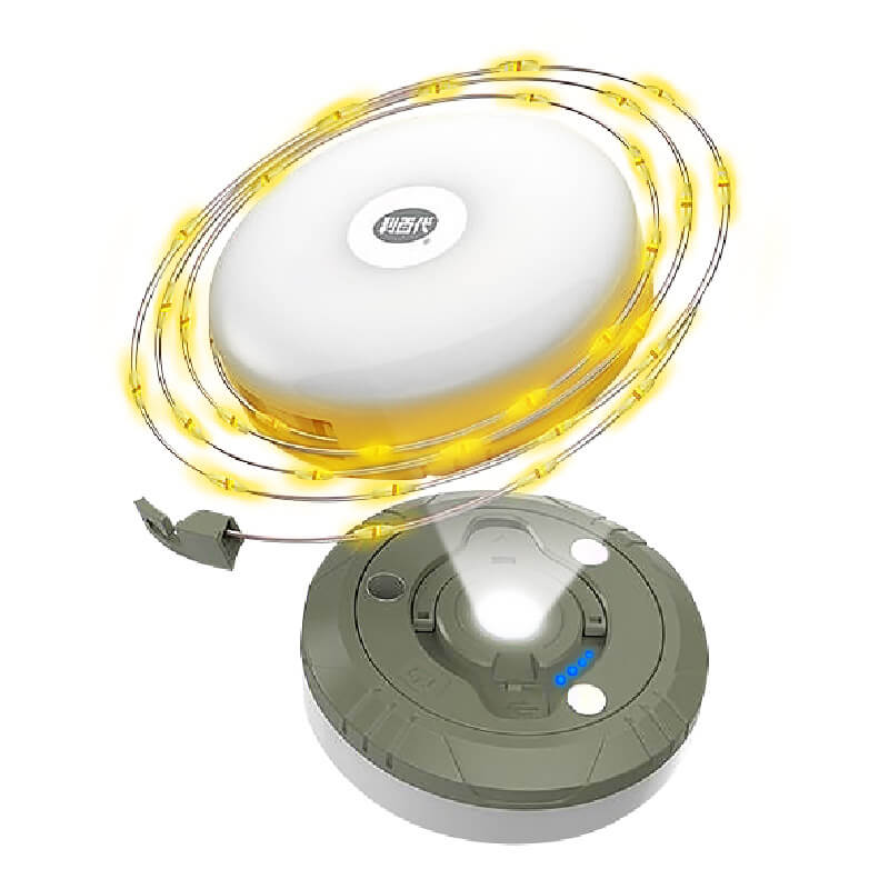 【利百代 充電式露營星光燈】 LED 露營燈 戶外照明 呼吸燈 暖黃光 白光 手電筒【LD1296】