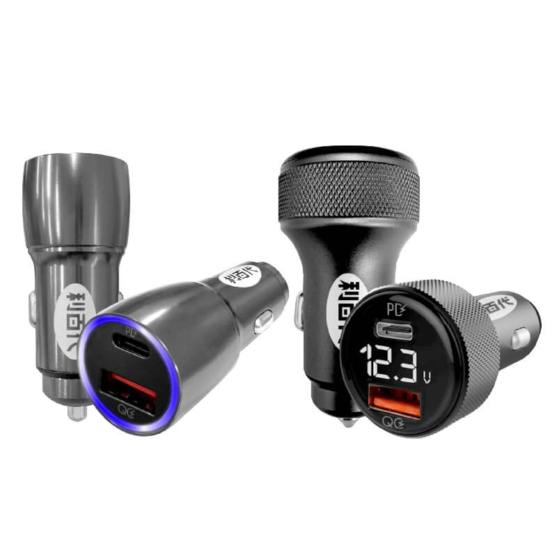 【利百代 36W快充雙孔車充】單孔18W 汽車貨車適用 USB TYPE-C 車充 PD+QC3.0