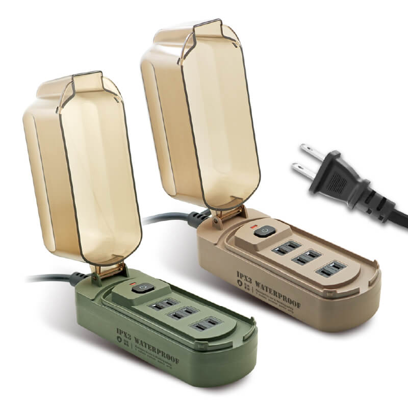 【聖岡 防潑水加蓋動力線10/15米】戶外露營雨天 防水蓋 延長線 動力線 贈袋子 LOFT 堅固耐摔