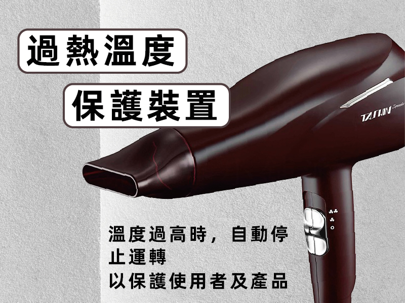 【達新牌 1400W專業速乾吹風機】Ag+銀離子抗菌 恆溫護髮 低電磁波 超速乾 6段雙開關 大瓦數
