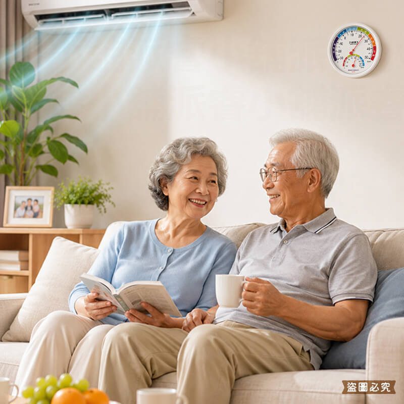 【太星電工 健康管理溫溼度計】溫濕度計 溫度計 濕度計 可懸掛 指針式 免電池溫度計 溫度 濕度