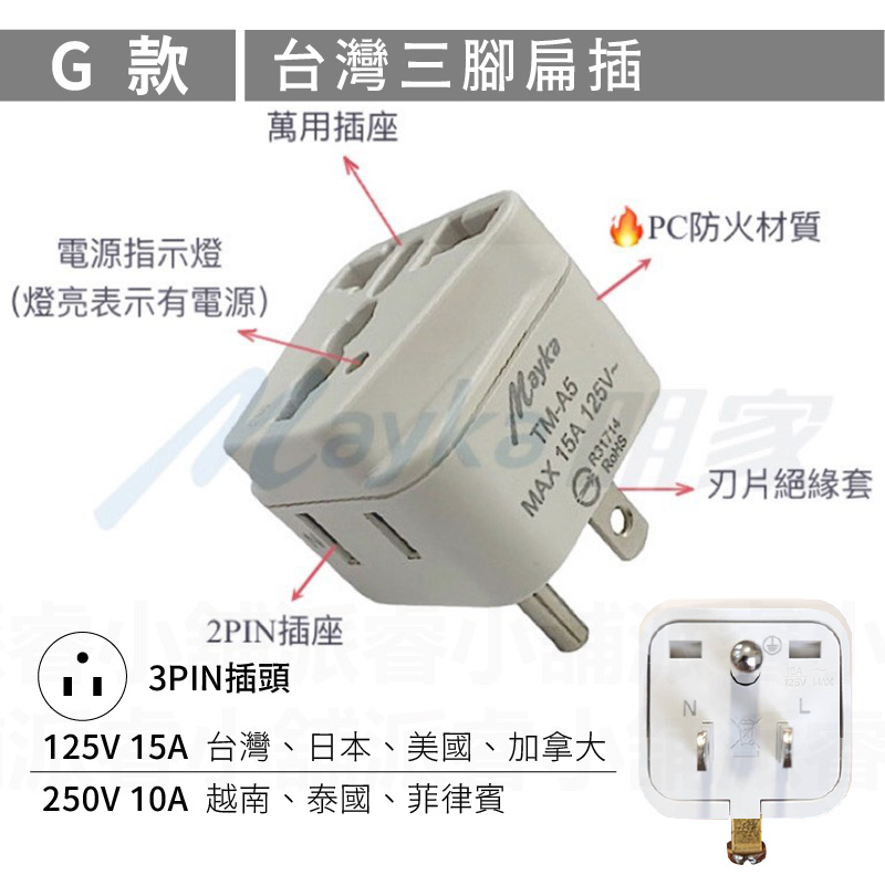 【旅行萬用轉接頭】萬用插座 國外旅行