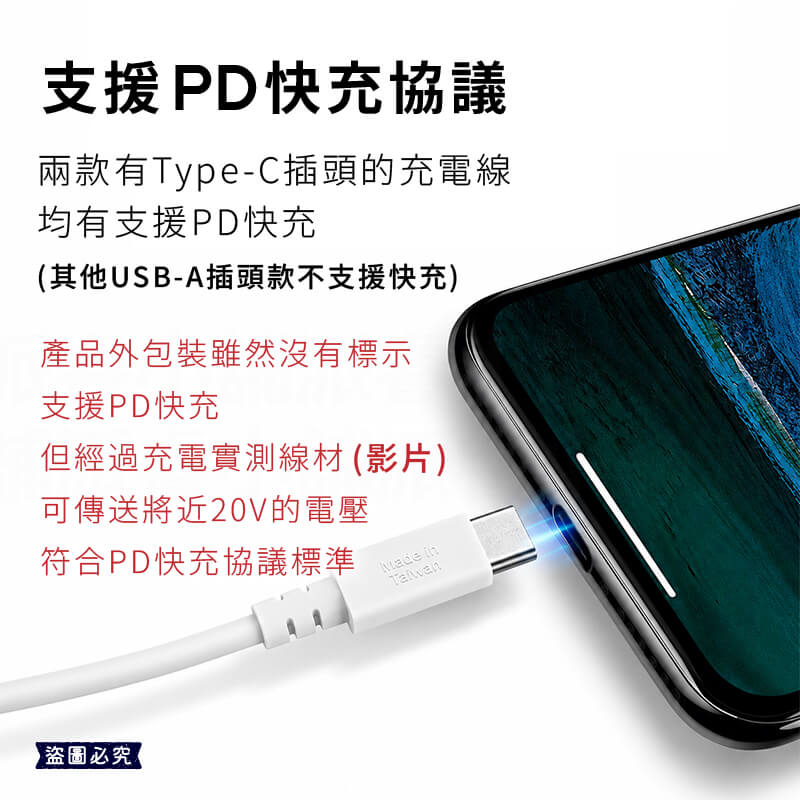 台灣製造【SMK USB傳輸充電線60W 20W 10W 12W】PD快充 充電線 傳輸線 TYPE-C
