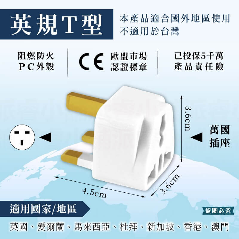 【聖岡科技 萬國轉換插頭】國外旅遊 轉換頭