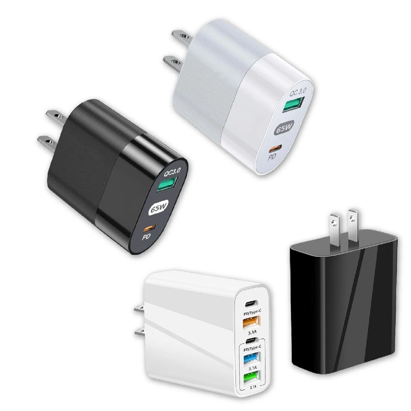 【65W PDQC 3.0大功率快速充電器】充電器 充電頭 氮化鎵 QC3.0