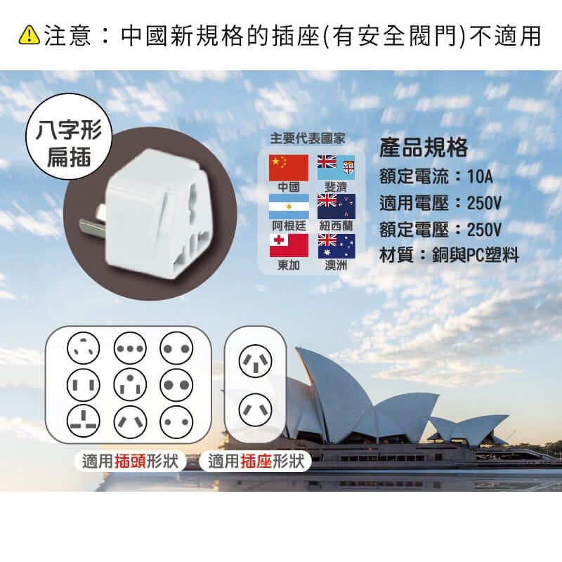 【聖岡科技 萬國轉換插頭】國外旅遊 轉換頭